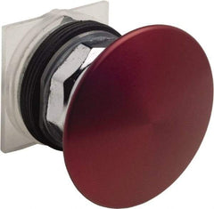 Schneider Electric - 30mm Mount Hole, Extended Mushroom Head, Pushbutton Switch Only - Round, Red Pushbutton, Nonilluminated, Maintained (MA) - Exact Industrial Supply