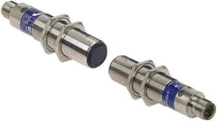 Telemecanique Sensors - M12 Connector, 30m Nominal Distance, Shock and Vibration Resistant, Through Beam Photoelectric Sensor - 12 to 24 VDC, 30 Hz, Brass, 95mm Long x 18mm Wide x 7 Inch High - Exact Industrial Supply