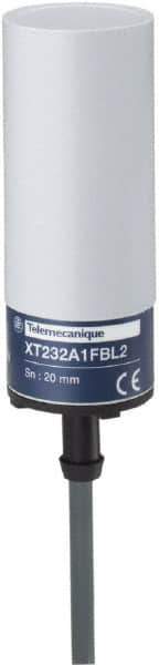 Telemecanique Sensors - 20mm Detection, Cylinder, Capacitive Proximity Sensor - IP67, 24 VAC/VDC, 80mm Long - Exact Industrial Supply