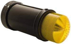 Schneider Electric - 24 VAC/VDC, 4X NEMA Rated, Strobe Tube, Yellow, Flashing Light - 60 Flashes per min, 70mm Pipe/Pendant, 70mm Diameter, 157mm High, IP65, IP66 Ingress Rating - Exact Industrial Supply
