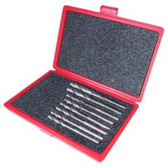 ‎8 Piece HSS Straight Shank 3-Flute Capscrew Counterbore Set- Bright - Includes: 18, 20-60 Degree 21-60 Degree 22-60 Degree 22, 26, 30, 34mm - Exact Industrial Supply