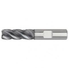 5/8x5/8x3/4x3 .020 Chamfer 4FL Carbide End Mill-Weldon Shank-AlTiN - Exact Industrial Supply