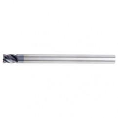 3/4x3/4x1x7 4FL Square Carbide End Mill-Round Shank-TiAlN - Exact Industrial Supply
