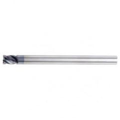 1/2x1/2x5/8x6 4FL Square Carbide End Mill-Round Shank-TiAlN - Exact Industrial Supply