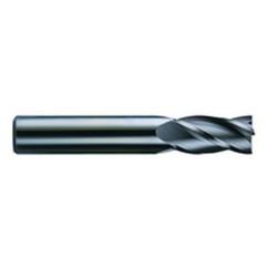 5/8 Dia. x 6 Overall Length 4-Flute Square End Solid Carbide SE End Mill-Round Shank-Center Cut-TiN - Exact Industrial Supply
