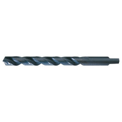 29/64 RHS / RHC HSS 118 Degree Radial Point Automotive Tanged Shank Drill - Steam Oxide - Exact Industrial Supply
