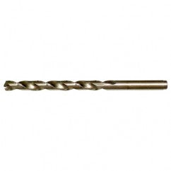 3.10mm RHS / RHC HSS-CO 8% (M42) 135 Degree Split Point NAS907 Type J Cobalt Heavy Duty Jobber Drill - Straw / Gold Oxide - Exact Industrial Supply