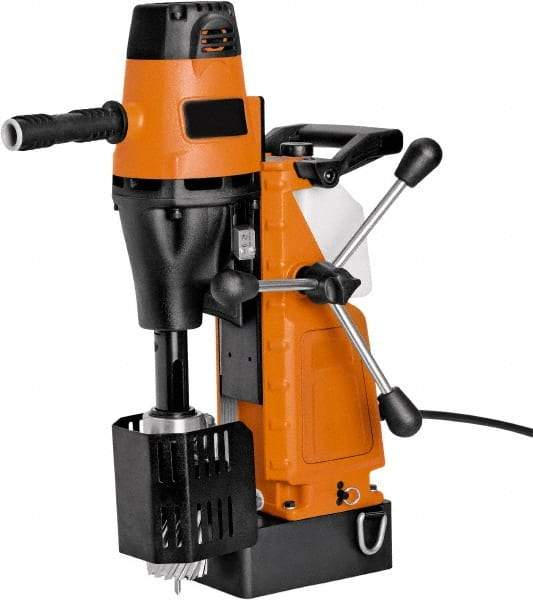 Cleveland Steel Tool - 3" Travel, Portable Magnetic Drill Press - 660 RPM, 11.7 Amps, 1.8 hp, 1400 Watts - Exact Industrial Supply