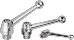 KIPP - M20, Steel Threaded Hole Adjustable Clamping Handle - 153.5mm OAL, 78mm High - Exact Industrial Supply