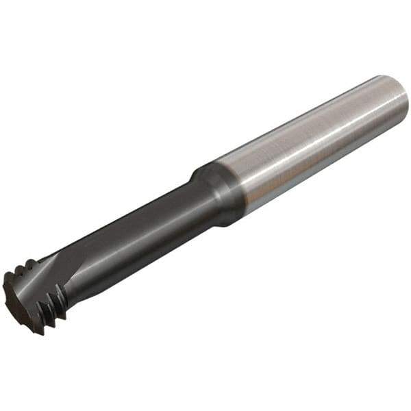 Iscar - 1/2, 0.3622" Cutting Diam, 3 Flute, Solid Carbide Helical Flute Thread Mill - Internal Thread, 73mm OAL, 10mm Shank Diam - Exact Industrial Supply