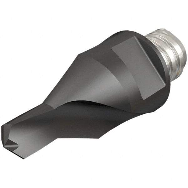 Iscar - MM ECS Grade IC908 Carbide Center Drill Milling Tip Insert - TiAlN/TiN Finish, 1 Flute, 5.09" Cutting Diam, 6.9mm Depth of Cut, 25.5mm Extension - Exact Industrial Supply