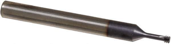 Iscar - 0.1083" Cutting Diam, 3 Flute, Solid Carbide Helical Flute Thread Mill - Internal Thread, 7.5mm LOC, 58mm OAL, 6mm Shank Diam - Exact Industrial Supply