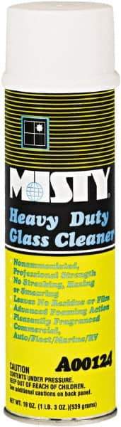 Misty - 20 oz Aerosol Can Citrus Glass Cleaner - Concentrated, Use on Glass - Exact Industrial Supply