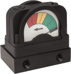 PRO-SOURCE - Glass Filled Nylon FRL Pressure Gauge - Use with Filters - Exact Industrial Supply