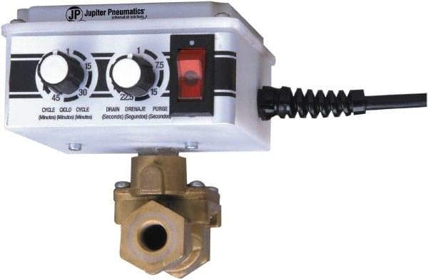 PRO-SOURCE - 1/4" Inlet, Electronic Condensate Drain Valve - 200 psi - Exact Industrial Supply