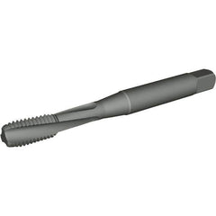 Kennametal - #10-24 UNC 3 Flute 2B/3B Modified Bottoming Spiral Flute Tap - Powdered Metal, TiN/CrC/C Finish, 60.3mm OAL, Right Hand Flute, Right Hand Thread, H3, Series T662 - Exact Industrial Supply