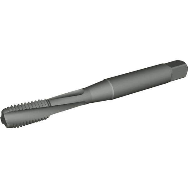 Kennametal - 5/16-24 UNF 3 Flute 2B Modified Bottoming Spiral Flute Tap - Powdered Metal, Nitride Finish, 69mm OAL, Right Hand Flute, Right Hand Thread, H4, Series T662 - Exact Industrial Supply