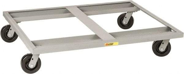Little Giant - 3,600 Lb Capacity Steel Pallet Dolly - 48" Long x 42" Wide x 9" High, 6" Phenolic Wheels - Exact Industrial Supply