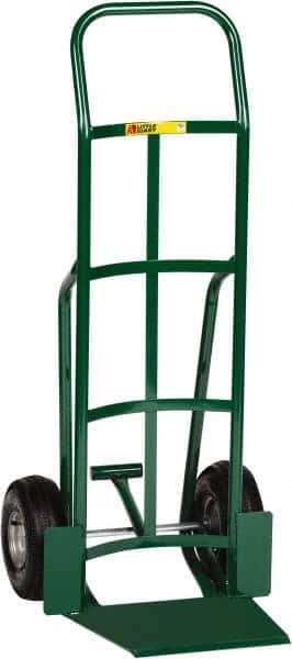 Little Giant - 800 Lb Capacity 47" OAH Hand Truck - 13-1/2 x 16" Base Plate, Continuous Handle, Steel, Pneumatic Wheels - Exact Industrial Supply