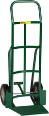 Little Giant - 800 Lb Capacity 47" OAH Hand Truck - 13-1/2 x 16" Base Plate, Continuous Handle, Steel, Solid Rubber Wheels - Exact Industrial Supply