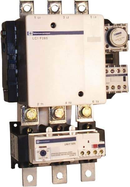 Schneider Electric - 3 Pole, 220 Coil VAC, 265 Amp at 440 VAC, Nonreversible IEC Contactor - Bureau Veritas, CCC, CSA, DNV, EN/IEC 60947-1, EN/IEC 60947-4-1, GL, JEM 1038, LROS, RINA, RMRoS, RoHS Compliant, UL Listed - Exact Industrial Supply