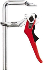 Bessey - 12" Capacity, 5-1/2" Throat Depth Steel (Profiled Rail) Bar Clamp - 1,200 Lb Clamping Pressure, 16" OAL - Exact Industrial Supply