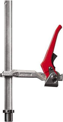 Bessey - 1100 Lb Holding Capacity, 12" Max Opening Capacity, 1100 Lb Clamping Pressure, Manual Hold Down Clamp - 6-7/8" Arm Length, 7-7/8" Clamp Length, 1-5/8" Clamp Width, 15-3/4" Clamp Height, 28mm Stud Mount, Steel - Exact Industrial Supply