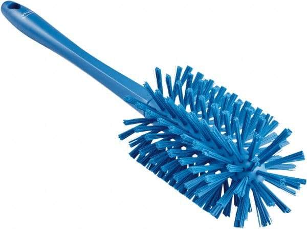 Vikan - 3-1/2" Diam Polyester Bottle Brush - 17" OAL, 6-1/4" Head Length, Polypropylene Handle - Exact Industrial Supply