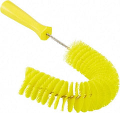 Vikan - 2-1/4" Diam Polyester Hook Brush - 15-1/2" OAL, 6-1/2" Head Length, Polypropylene Handle - Exact Industrial Supply