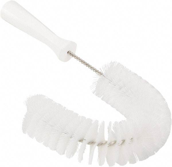 Vikan - 2-1/4" Diam Polyester Hook Brush - 15-1/2" OAL, 6-1/2" Head Length, Polypropylene Handle - Exact Industrial Supply