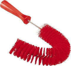 Vikan - 2-1/4" Diam Polyester Hook Brush - 15-1/2" OAL, 6-1/2" Head Length, Polypropylene Handle - Exact Industrial Supply