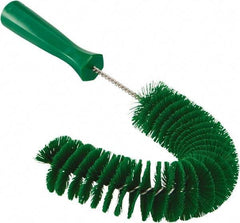 Vikan - 2-1/4" Diam Polyester Hook Brush - 15-1/2" OAL, 6-1/2" Head Length, Polypropylene Handle - Exact Industrial Supply