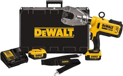 DeWALT - 6 Ton Electric Crimper - Includes DCE350, (2) DCB204, DCE115, Shoulder Strap, Kit Box - Exact Industrial Supply