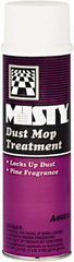 Misty - Aerosol Dust Mop Treatment - Use on Asphalt, Cement, Concrete, Ceramic, Laminates, Finished Wood, Linoleum, Vinyl, Terrazzo, Rubber, Vinyl Composite Tile (VCT) - Exact Industrial Supply