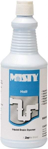 Misty - 32 oz Liquid Drain Cleaner - Unscented, Bottle - Exact Industrial Supply