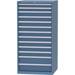 Modular Steel Storage Cabinet: 28-1/2″ Deep 440 lb Capacity, 13 Drawer