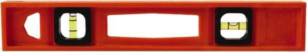 Johnson Level & Tool - 14" Long 2 Vial I-Beam Level - Structo-Cast, Orange - Exact Industrial Supply