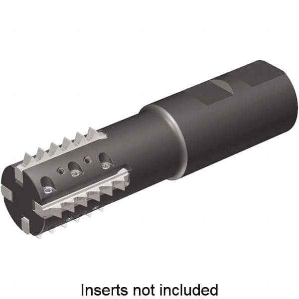 Kennametal - 1.42" Cut Diam, 2.56" Max Depth of Cut, 1-1/4" Shank Diam, Indexable Thread Mill - Insert Style TM41, 41mm Insert Size, 4 Inserts, Toolholder Style TM41, 4.98" OAL - Exact Industrial Supply