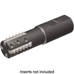 Kennametal - 1.42" Cut Diam, 1.69" Max Depth of Cut, 1-1/4" Shank Diam, Indexable Thread Mill - Insert Style TM41, 41mm Insert Size, 5 Inserts, Toolholder Style TM41, 4.13" OAL - Exact Industrial Supply