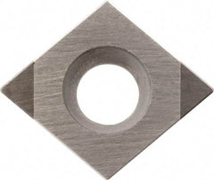 Kyocera - CCMW32.52 Grade KBN510 CBN Turning Insert - Uncoated, 80° Diamond, 3/8" Inscr Circle, 5/32" Thick, 1/32" Corner Radius - Exact Industrial Supply