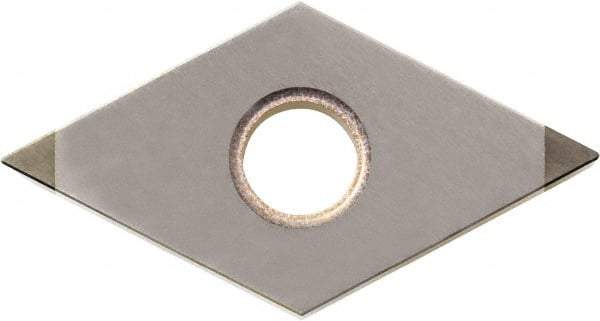 Kyocera - DNGA430.5 Grade KBN510 CBN Turning Insert - Uncoated, 55° Diamond, 1/2" Inscr Circle, 3/16" Thick, 0.008" Corner Radius - Exact Industrial Supply