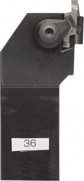 Kyocera - GFVS, External, Right Hand, 4.5974mm Max Depth of Cut, 2.4892 to 5.9944mm Groove Width, Indexable Grooving Tool Holder - GVF... B, GVF... BR Insert Compatibility, 20mm Shank Height, 20mm Shank Width, 125mm OAL - Exact Industrial Supply