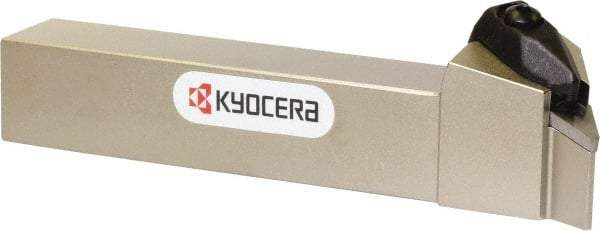 Kyocera - DVPN, Left Hand Cut, 117.50° Lead Angle, 25mm Shank Height x 25mm Shank Width, Negative Rake Indexable Turning Toolholder - 150mm OAL, VN.. 33 Insert Compatibility, Series DVPN - Exact Industrial Supply