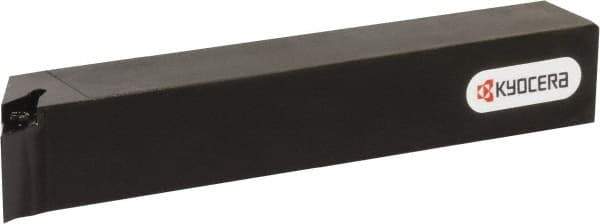 Kyocera - SVPB, Right Hand Cut, 117.50° Lead Angle, 16mm Shank Height x 16mm Shank Width, Neutral Rake Indexable Turning Toolholder - 120mm OAL, VB.. 22.., VC.. 22.. Insert Compatibility, Series SVPB - Exact Industrial Supply