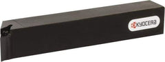 Kyocera - SVPB, Right Hand Cut, 117.50° Lead Angle, 25mm Shank Height x 25mm Shank Width, Neutral Rake Indexable Turning Toolholder - 150mm OAL, VB.. 22.., VC.. 22.. Insert Compatibility, Series SVPB - Exact Industrial Supply