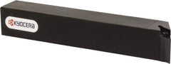 Kyocera - SVPB, Left Hand Cut, 117.50° Lead Angle, 20mm Shank Height x 20mm Shank Width, Neutral Rake Indexable Turning Toolholder - 125mm OAL, VB.. 22.., VC.. 22.. Insert Compatibility, Series SVPB - Exact Industrial Supply