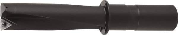 Kyocera - 2.16" Max Drill Depth, 3/4" Diam, Indexable Insert Drill - 2 Inserts, 5/8" Shank Diam, Whistle Notch Shank - Exact Industrial Supply