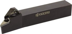 Kyocera - MVLN, Left Hand Cut, 95° Lead Angle, 25mm Shank Height x 25mm Shank Width, Negative Rake Indexable Turning Toolholder - 150mm OAL, VN.. 33 Insert Compatibility, Series MVLN - Exact Industrial Supply