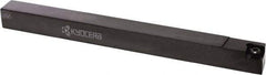Kyocera - SCAC, Right Hand Cut, 90° Lead Angle, 1/2" Shank Height x 1/2" Shank Width, Neutral Rake Indexable Turning Toolholder - 6" OAL, CC.. Insert Compatibility, Series SCAC - Exact Industrial Supply