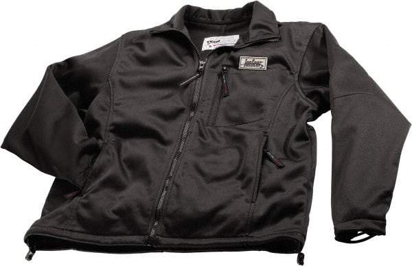 Techniche - Size L Heated & Water Resistant Jacket - Black, Nylon & Polyester, Zipper Closure - Exact Industrial Supply